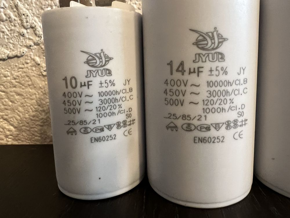 Рабочие конденсаторы 10-30 мкФ