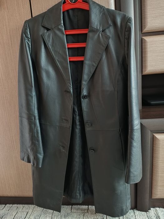 Шкіряний піджак S