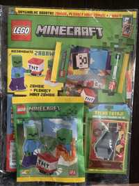 Lego Minecraft gazetka Zombie, Płonący Mały Zombie,saszetka 6 kart