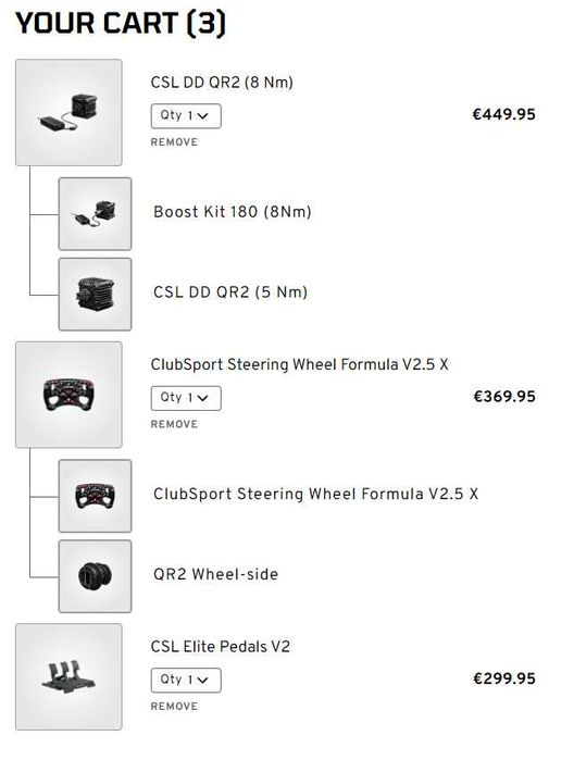 Fanatec csl dd 8nm volante formula 2.5x e pedais csl v2 com garantia