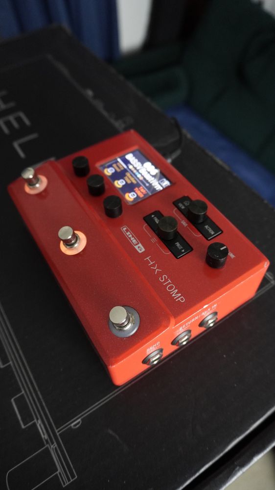 Hx stomp ltd run red line6 helix multiefekt czerwony