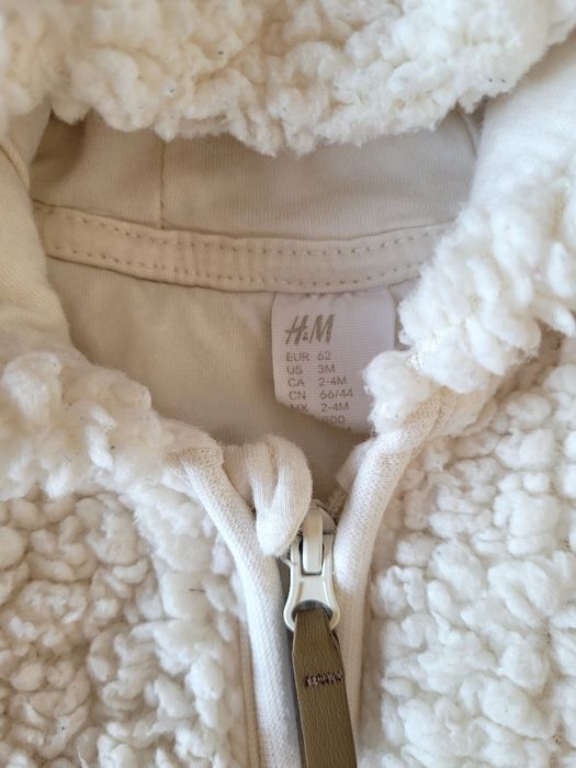 Kombinezon H&M r 62 + czapeczka miś