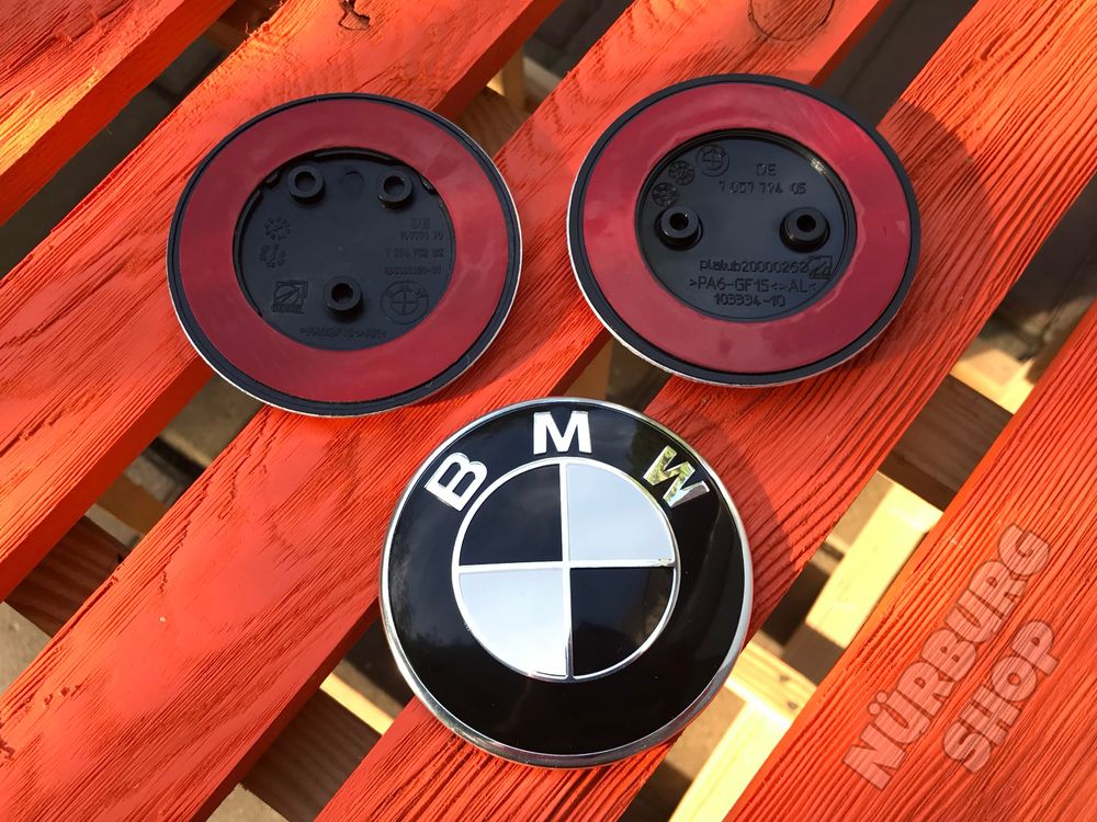 Эмблема на передний бампер BMW 82мм F07 F10 F13 F20 F22 F30 F32 F36