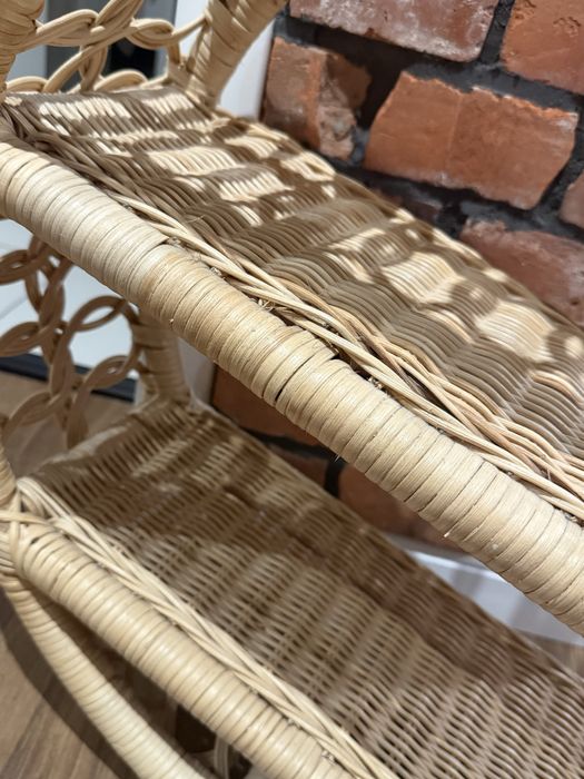 Polka rattanowa okragla Bohoswing Boho Swing Positano