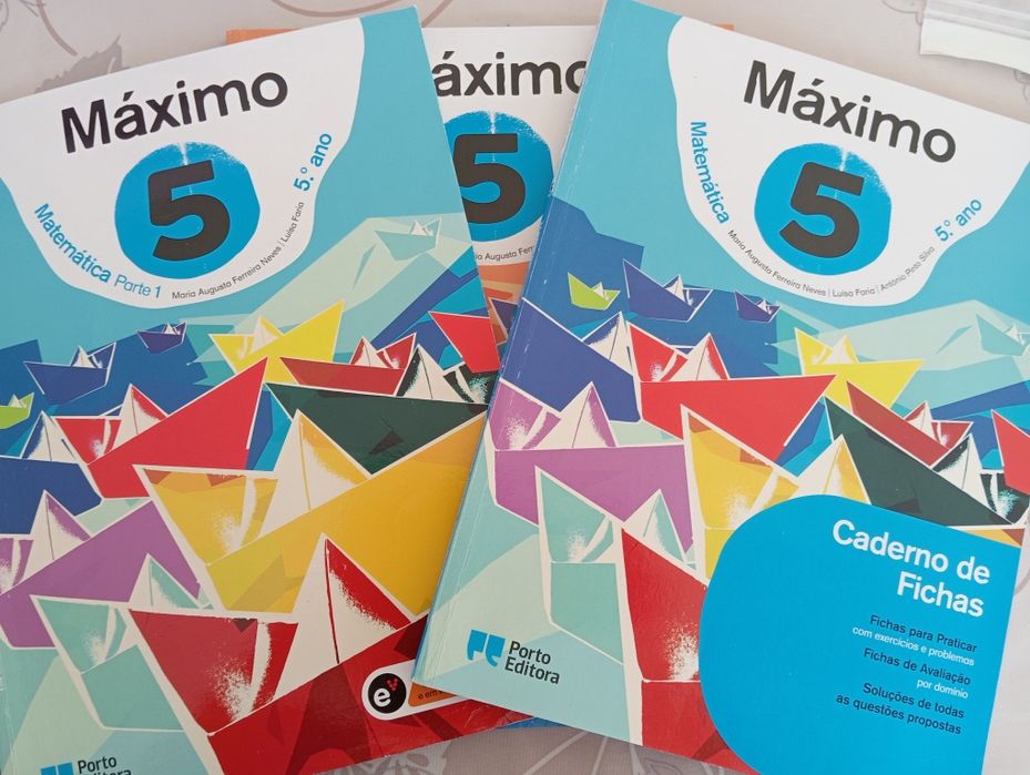 Máximo 5 manuais e caderno de fichas
