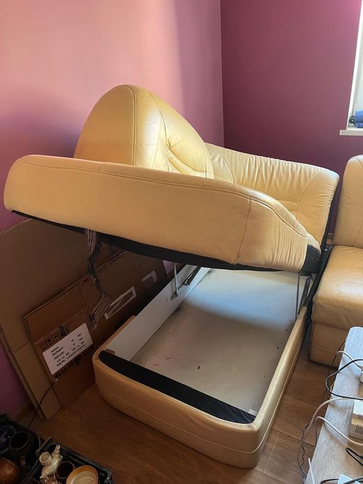 Sofa narożna skóra