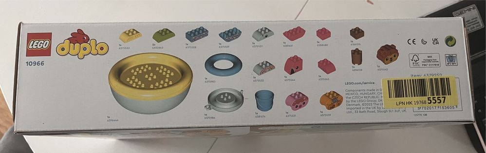 Lego 10966 Duplo klocki do kąpieli prezent na 1 2 urodziny
