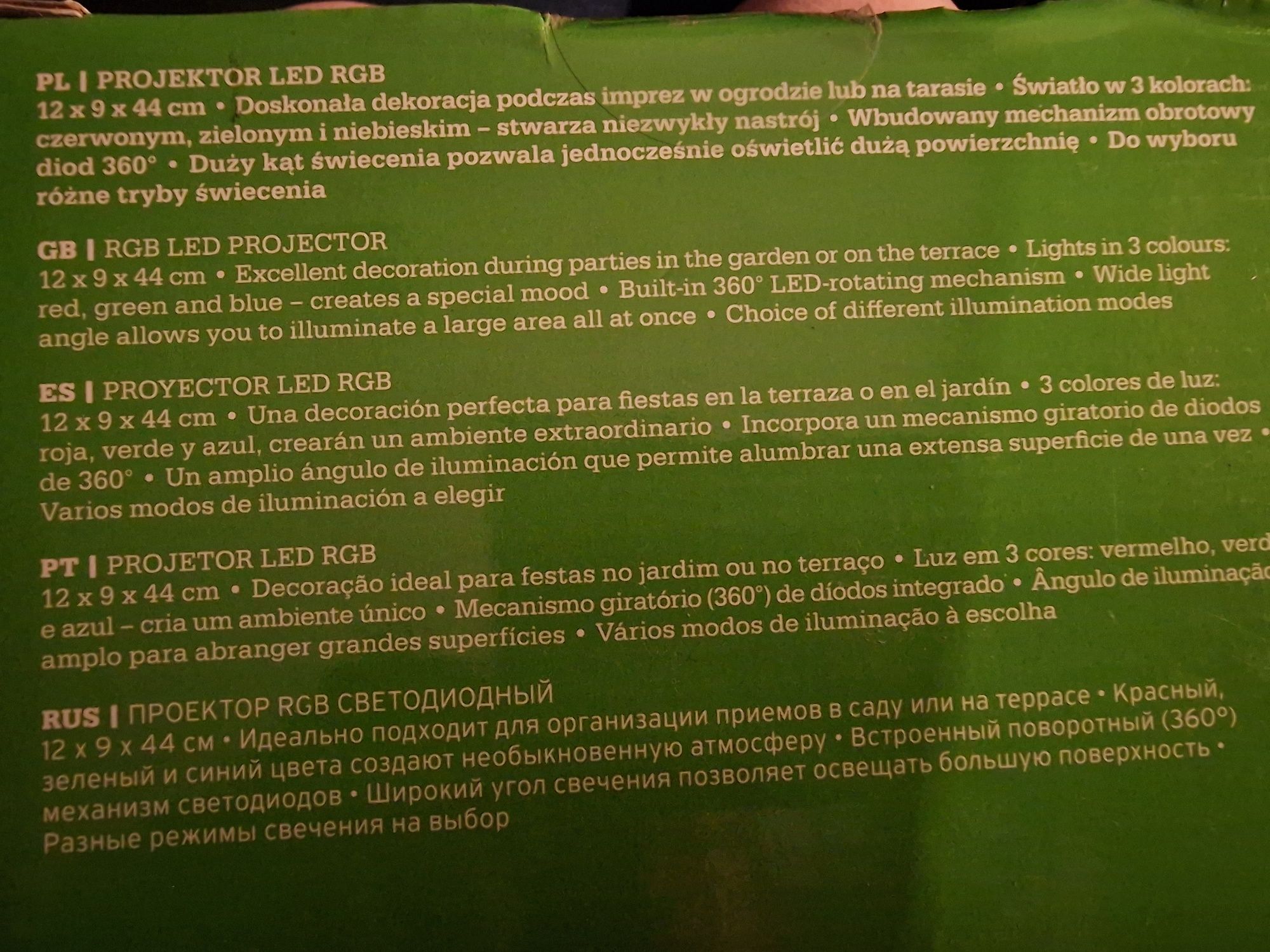 Projektor led zewnetrzny