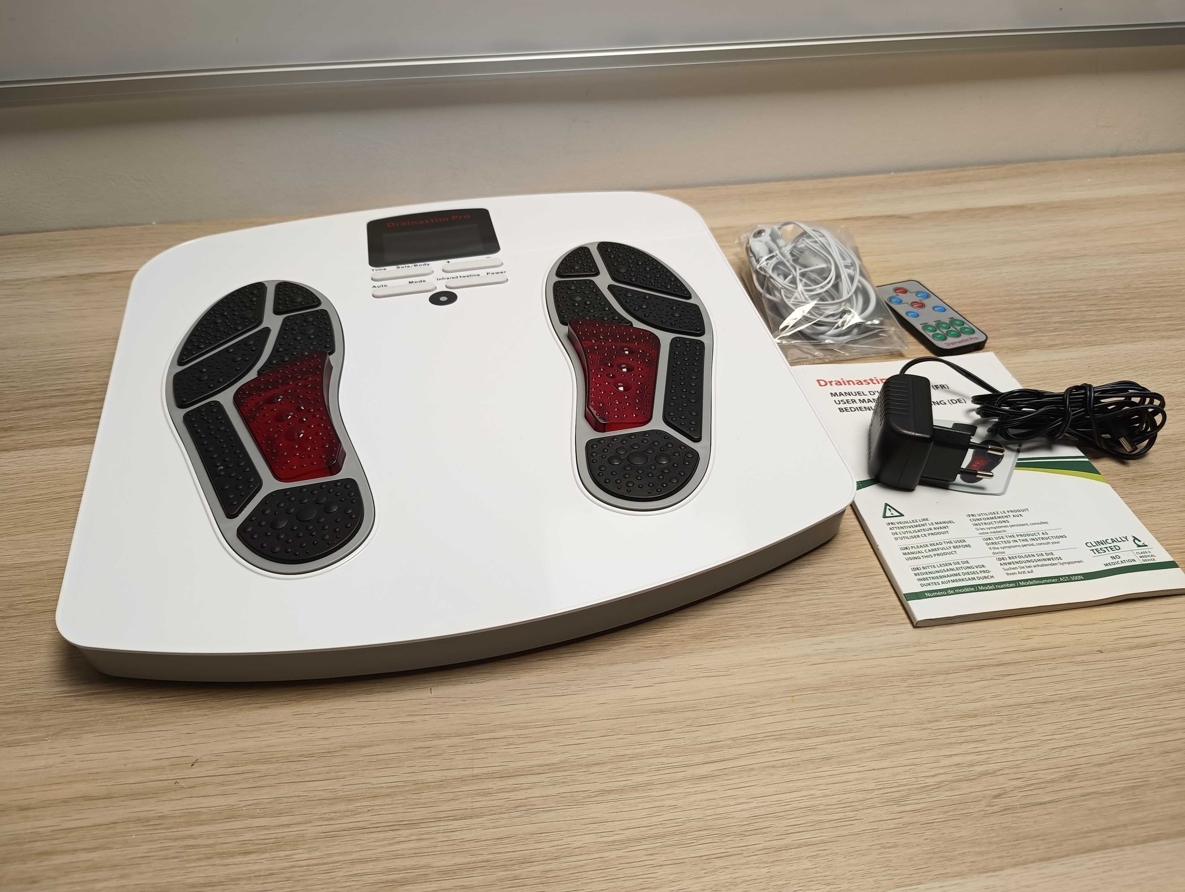 Elektrostymulator Drainastin Pro. EMS masażer krążenia nóg