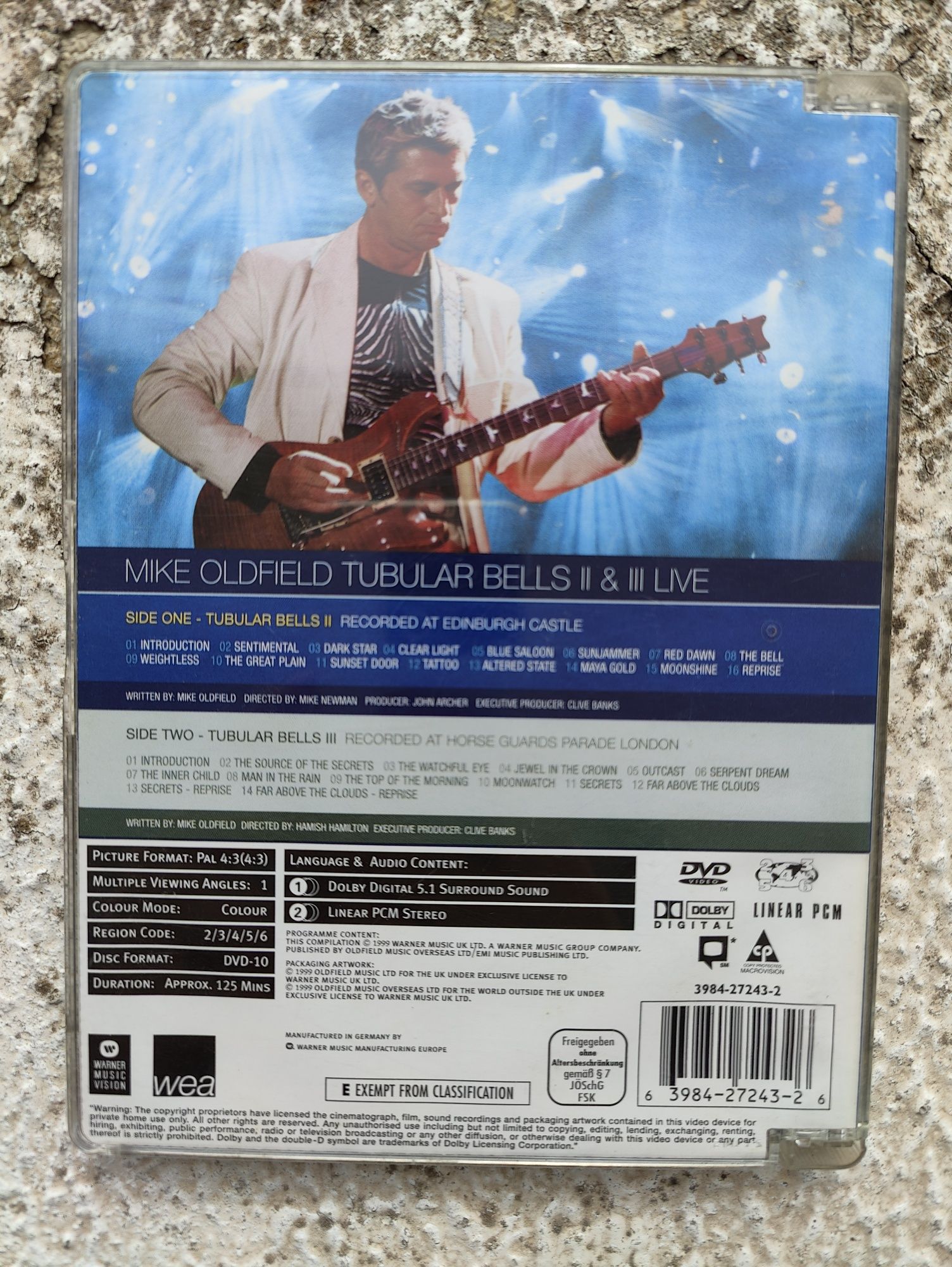 DVD Mike Oldfield - Tubular Bells 2 and Tubular Bells 3