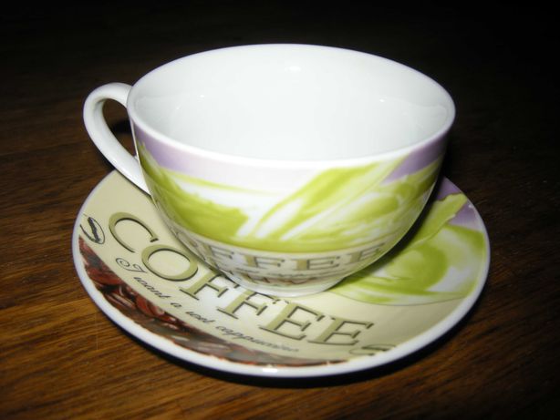 Чашка кружка + блюдце, чайная кофейная пара, 200 ml.