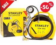 Nowy KOMPRESOR Bezolejowy Stanley 1100W Sprężarka + Gratis (GRATIS)