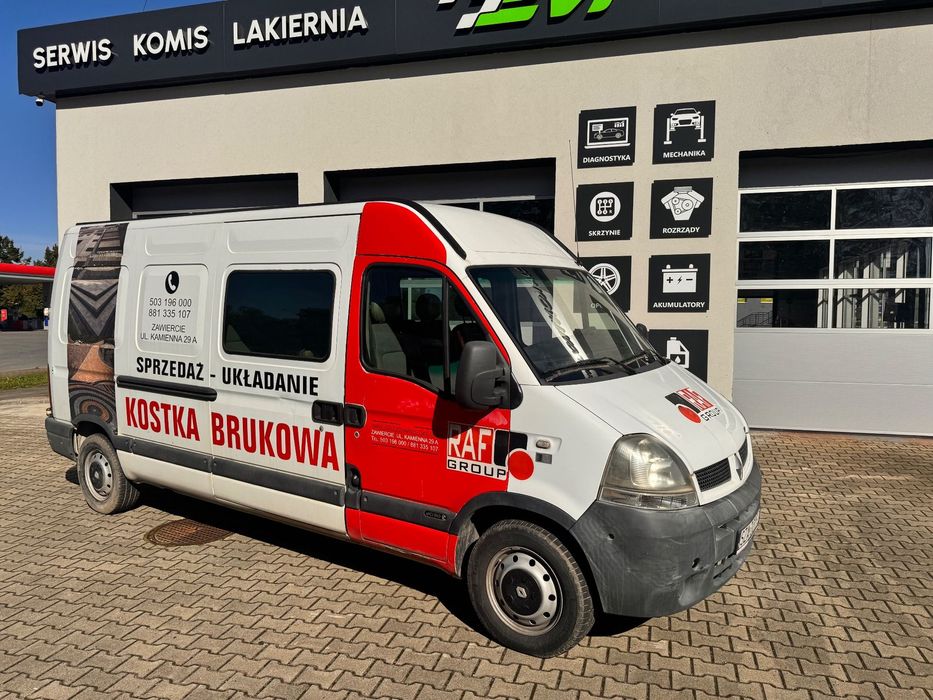 Renault MASTER  Brygadowa 9 osobowa z Hakiem