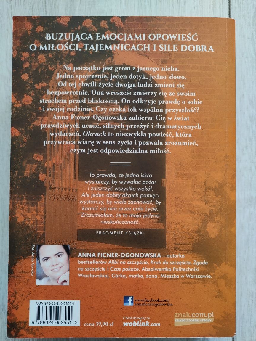 Książka A.Ficer-Ogonowska ''Okruch''