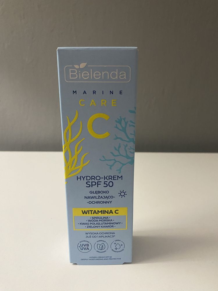 Bielenda Marine Care zestaw krem spf50 + serum + roller pod oczy