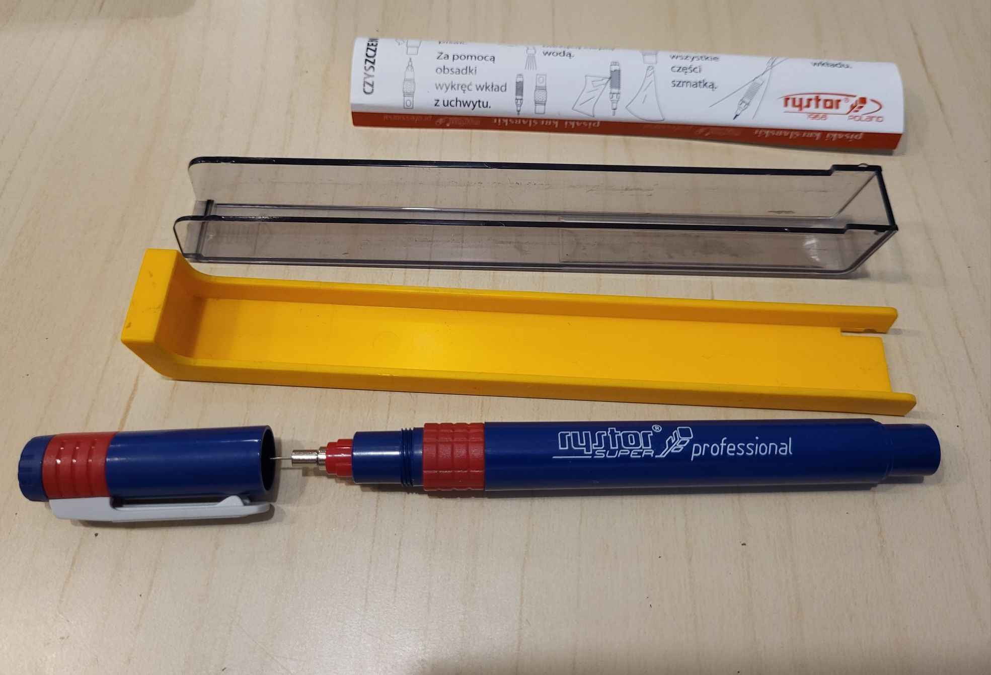 Rapidograf, pisak kreślarski Super Professional, Rystor 0,18 mm nowy