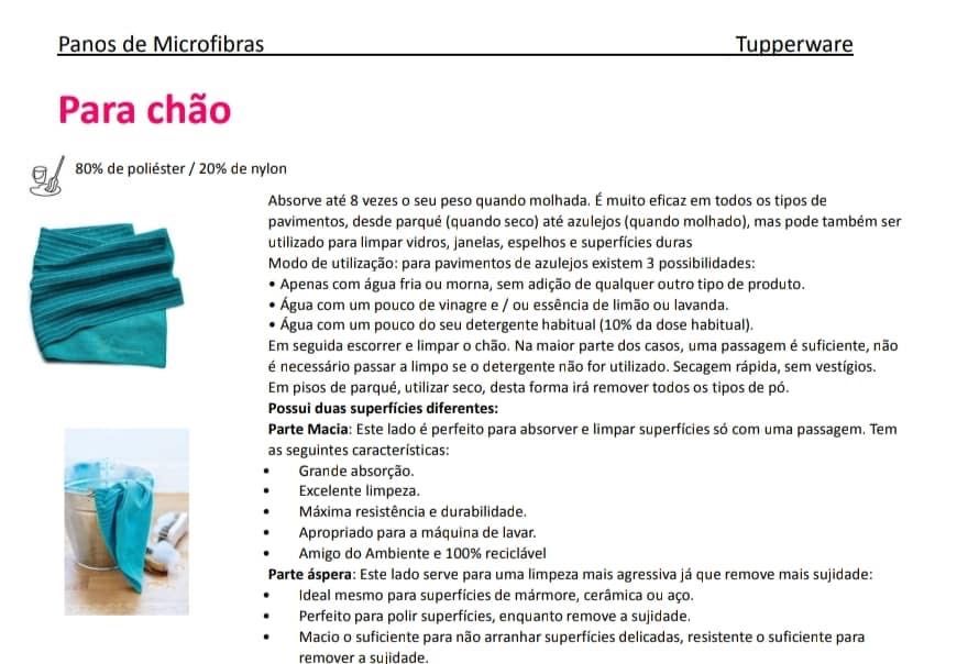 MicroFibra para Chão Tupperware