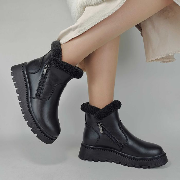 Черевики жіночі 0088 ЗИМОВІ в 5 кольорах з НАТУРАЛЬНОЇ ЗАМШІ та ШКІРИ