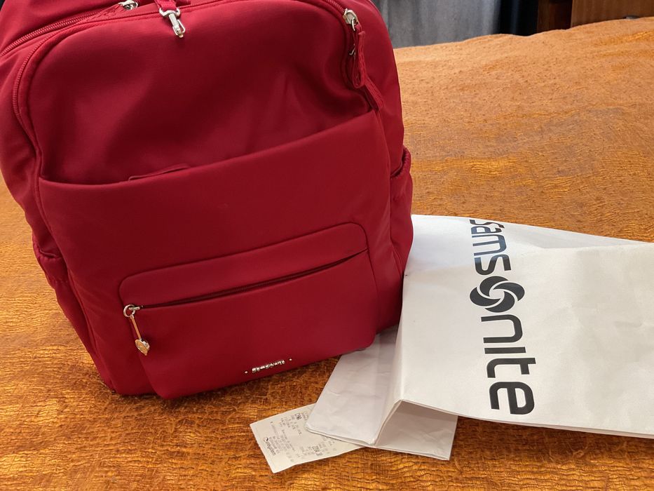 жіночий рюкзак Samsonite  яскраво-червон стильний практичний Стан нов