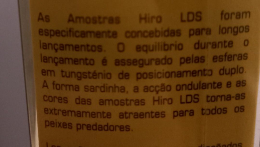 Amostra Hiro LDS Long Distance Concept 20 Gr.