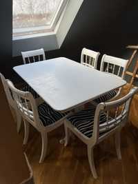 Drewniany stół z 6 krzesłami