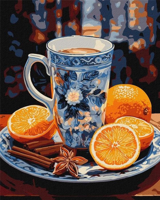 Malowanie po numerach - Kawowa harmonia 40x50cm Ideyka pudełko,