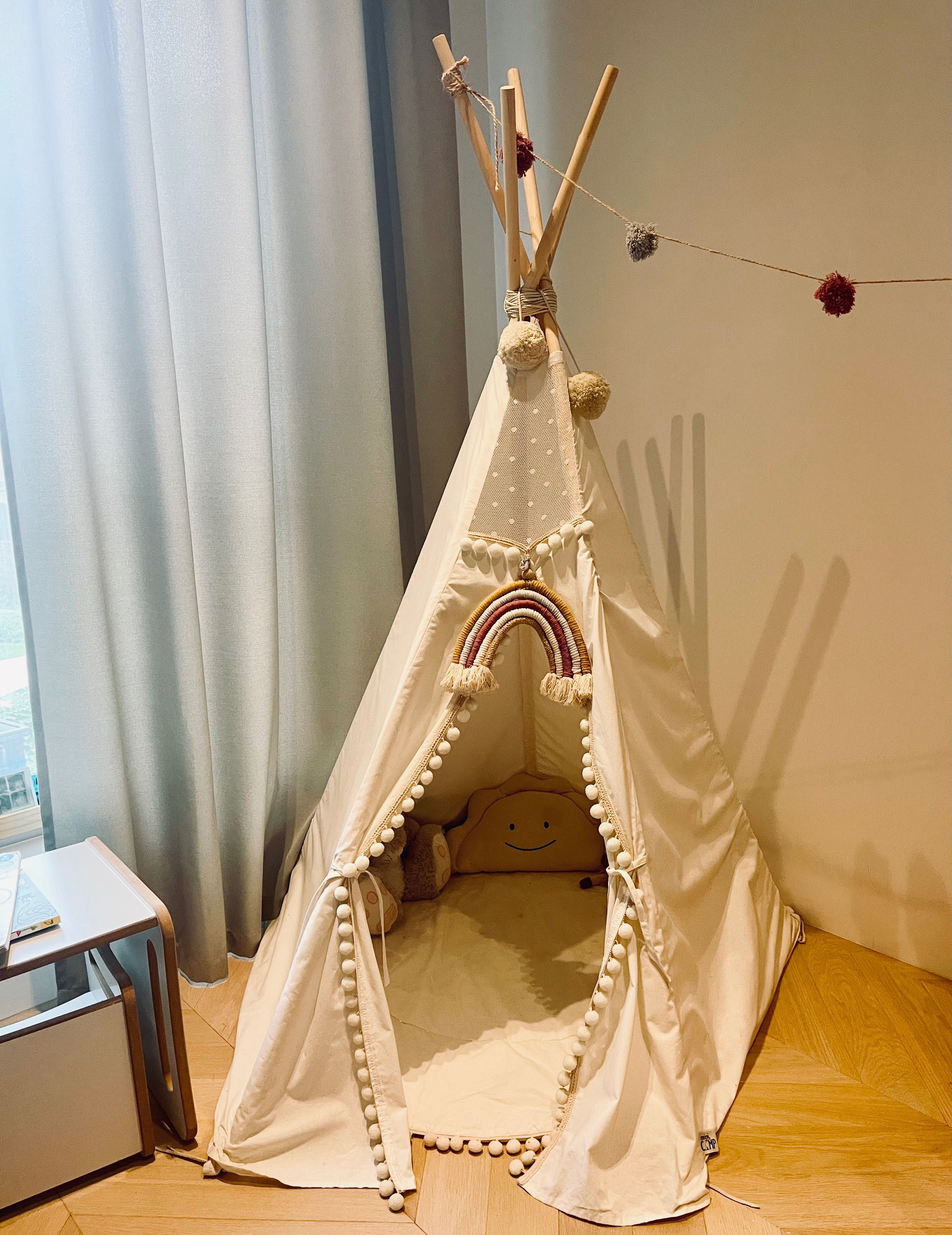 Namiot Tipi dla dzieci marki MINICAMP w zestawie z matą