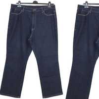 t1 MARKS&SPENCER Damskie Granatowe Proste Spodnie Jeans 44 XXL