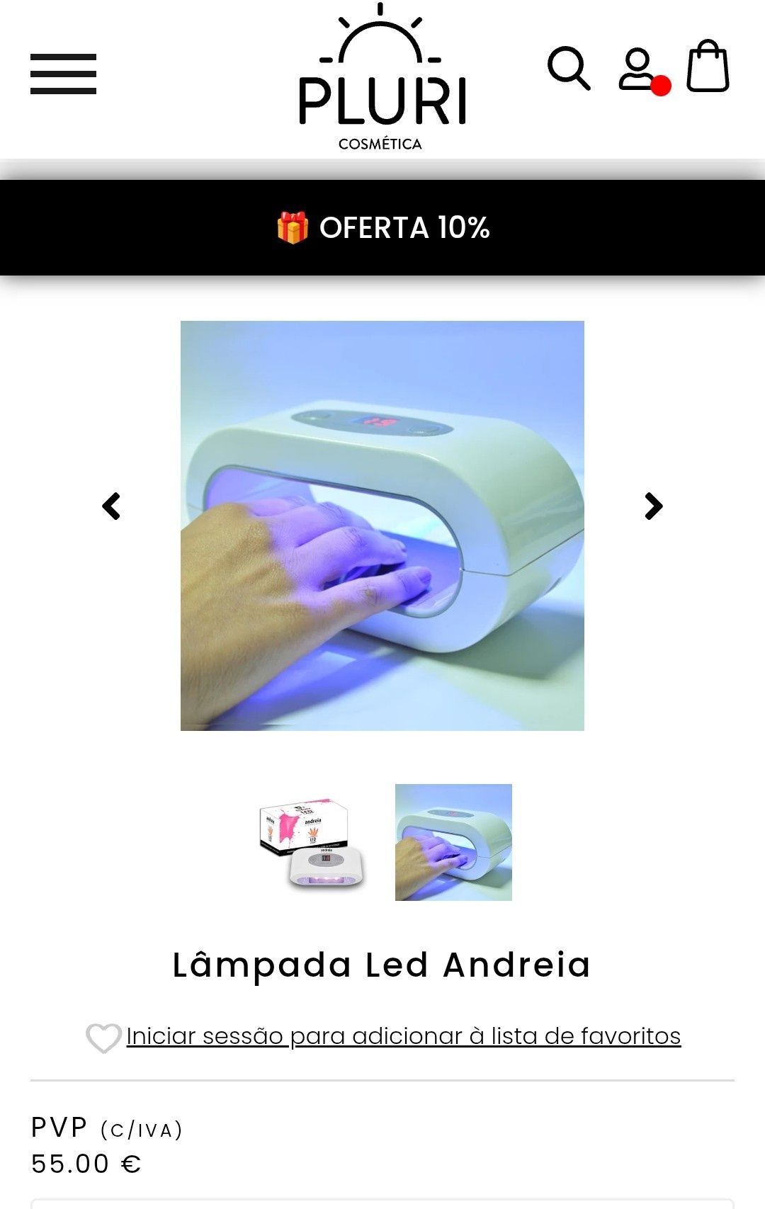 Catalizador led profissional Andreia