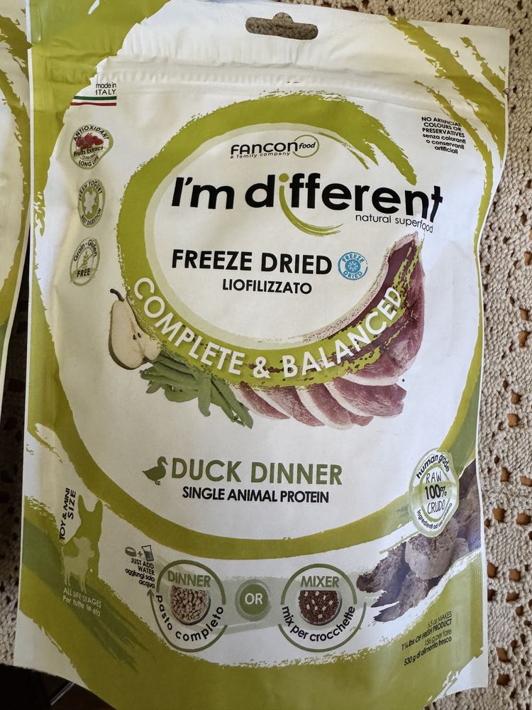 I'm different - Kaczka 156g - Liofilizowana karma dla psa 2 + 1 gratis