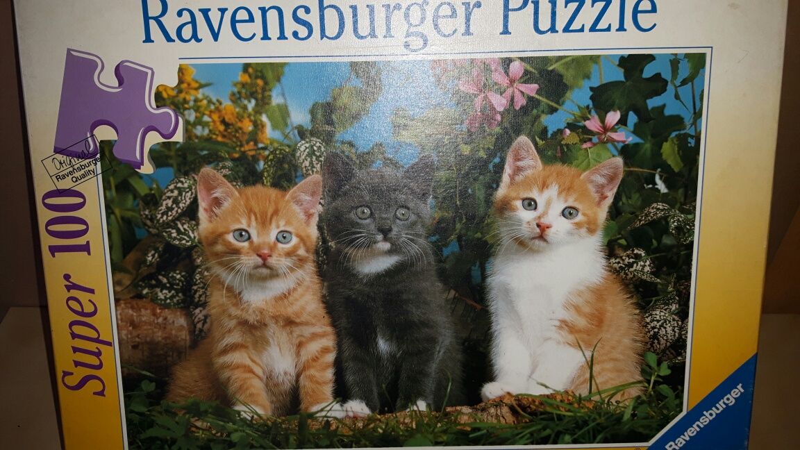 Piekne puzle z kotkami