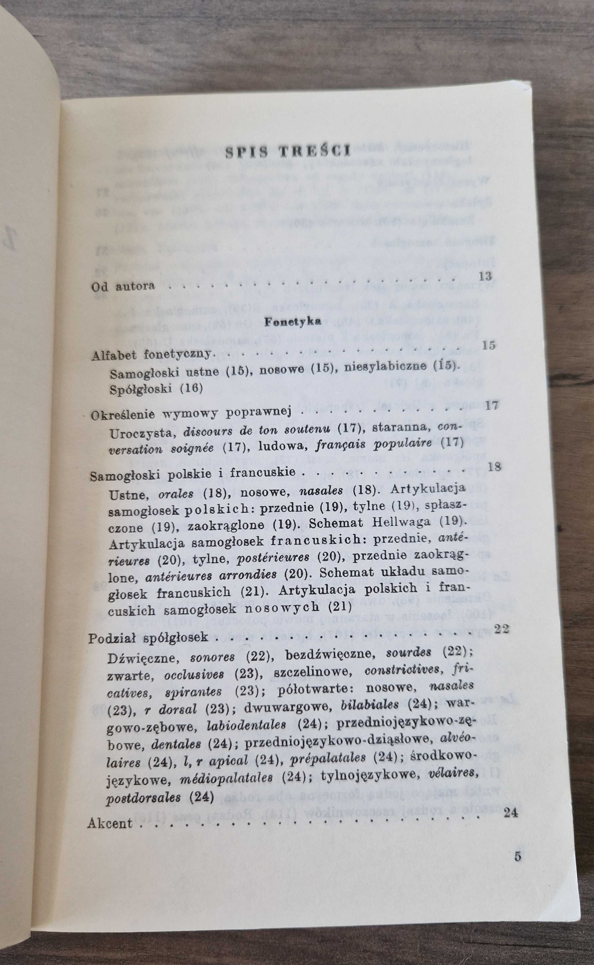 Zarys gramatyki francuskiej Henryk Łebek