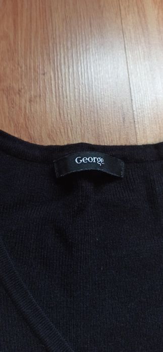 Czarna tunika George wyszczuplająca