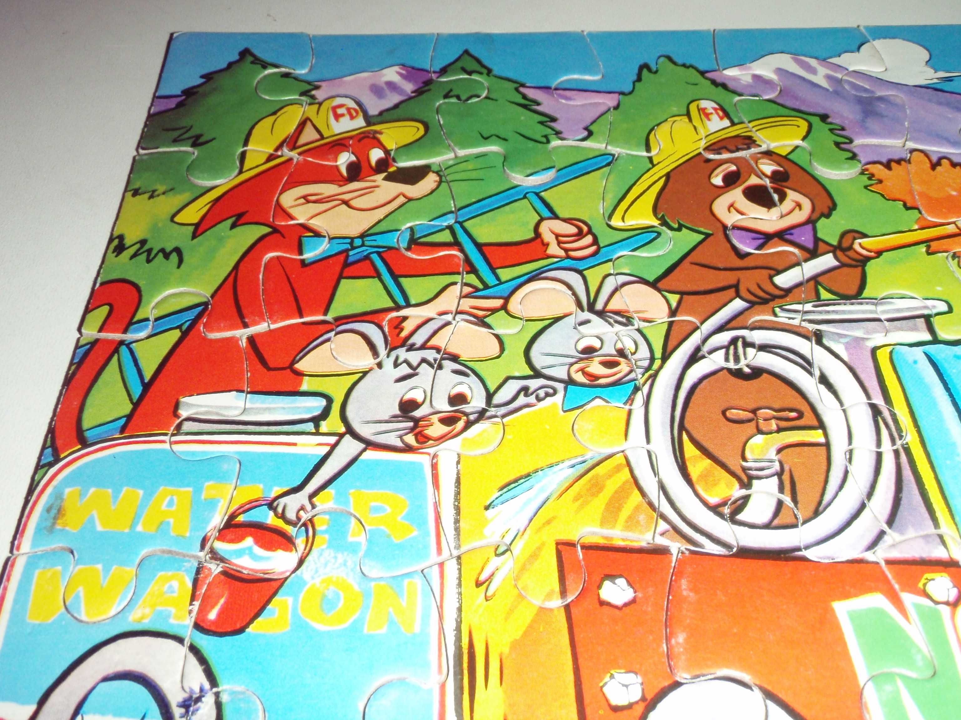 Puzzle 50 elem YOGI BEAR  Misiu Yogi i przyjaciele UNIKAT