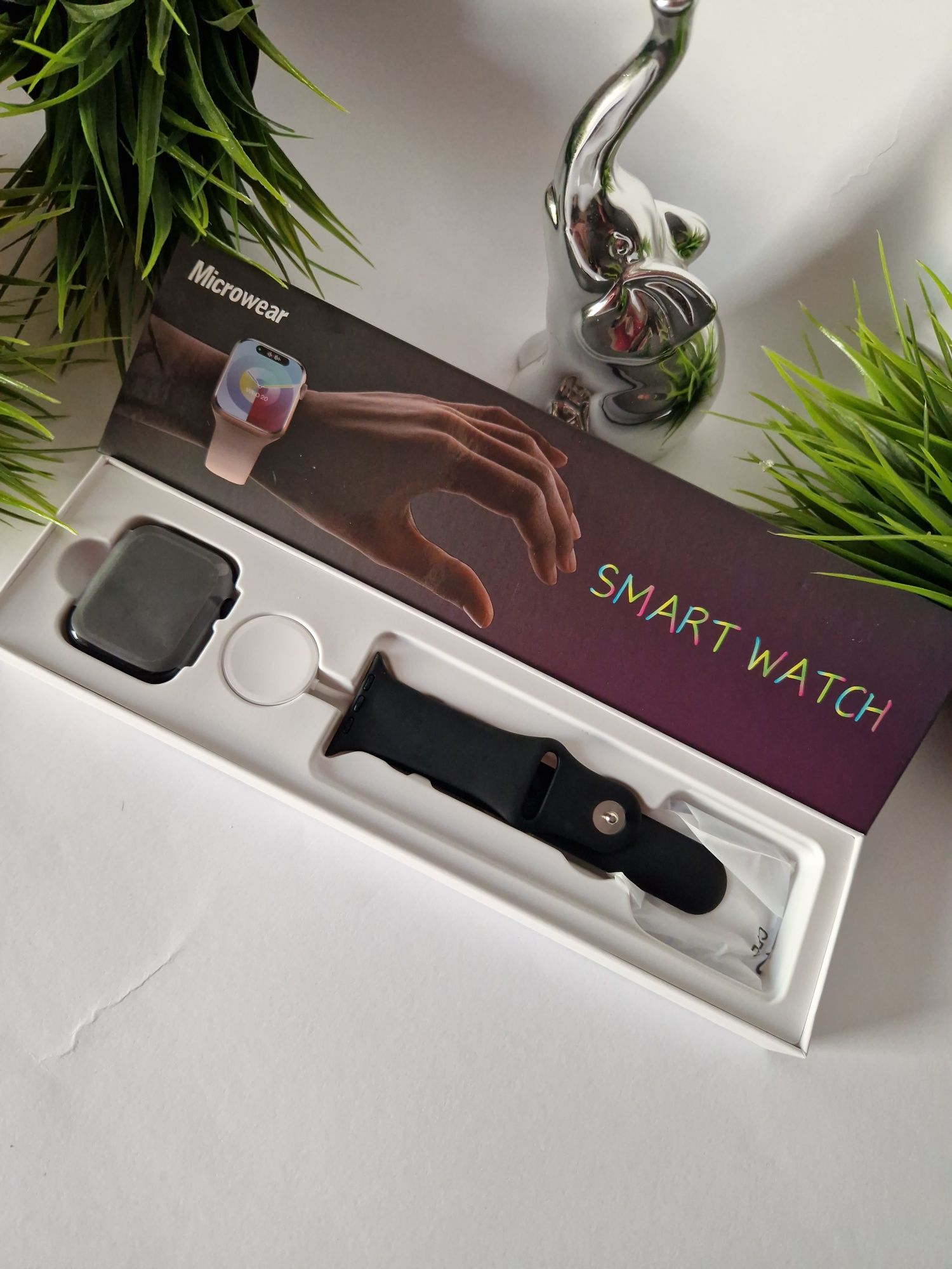 Smartwatch pełny, nowy komplet mikrowear 9
