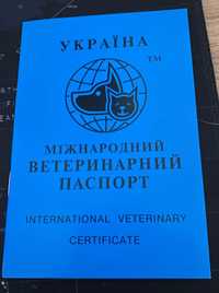 Ветеринарний паспорт міжнародного зразка