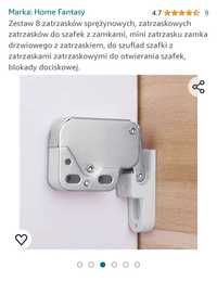 Zamki meblowe sprężynowe push lock