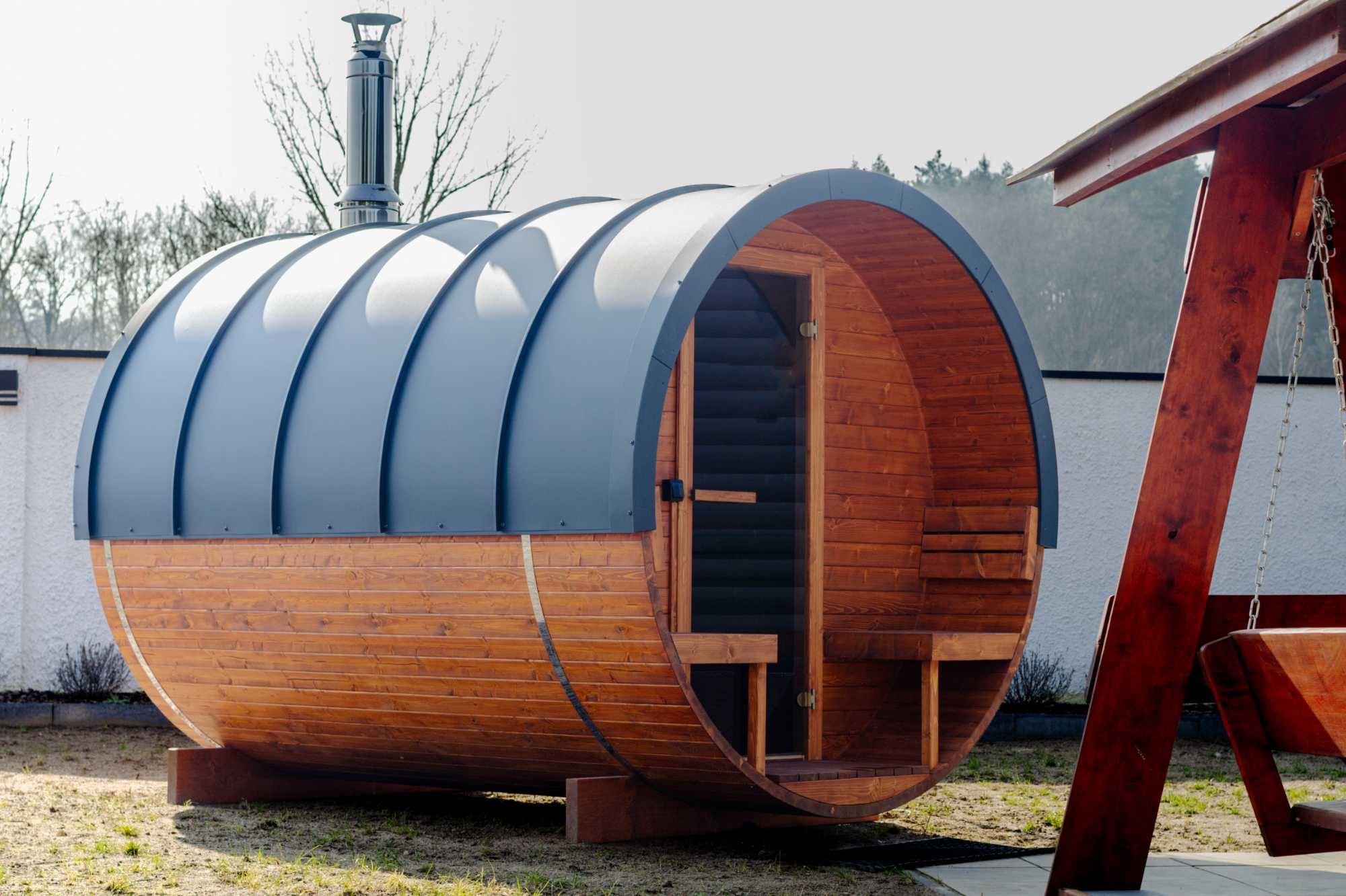 drewniana sauna rozmiar L
