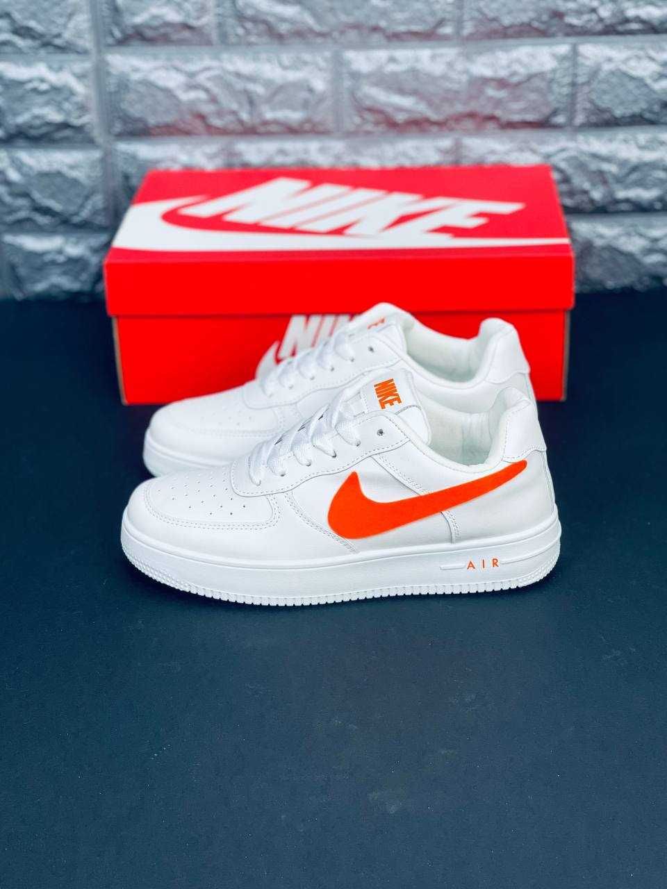 Мужские кроссовки Nike Air Force 1 Натуральная Кожа! Найк Форс 36-45