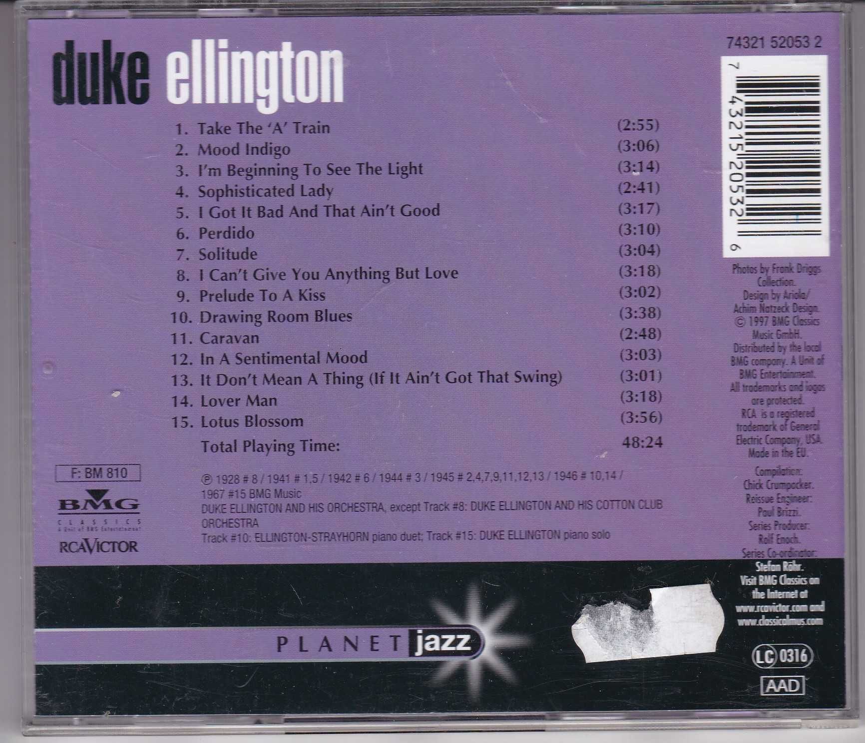Duke Ellington - Planet Jazz . CD .