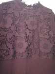 Vestido malha bordeaux