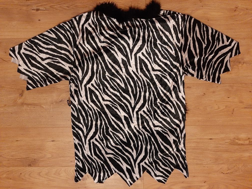 Strój Wilka Flintstone kostium przebranie sukienka zebra dzikuska L XL