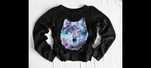 Czarna bluza z wilkiem