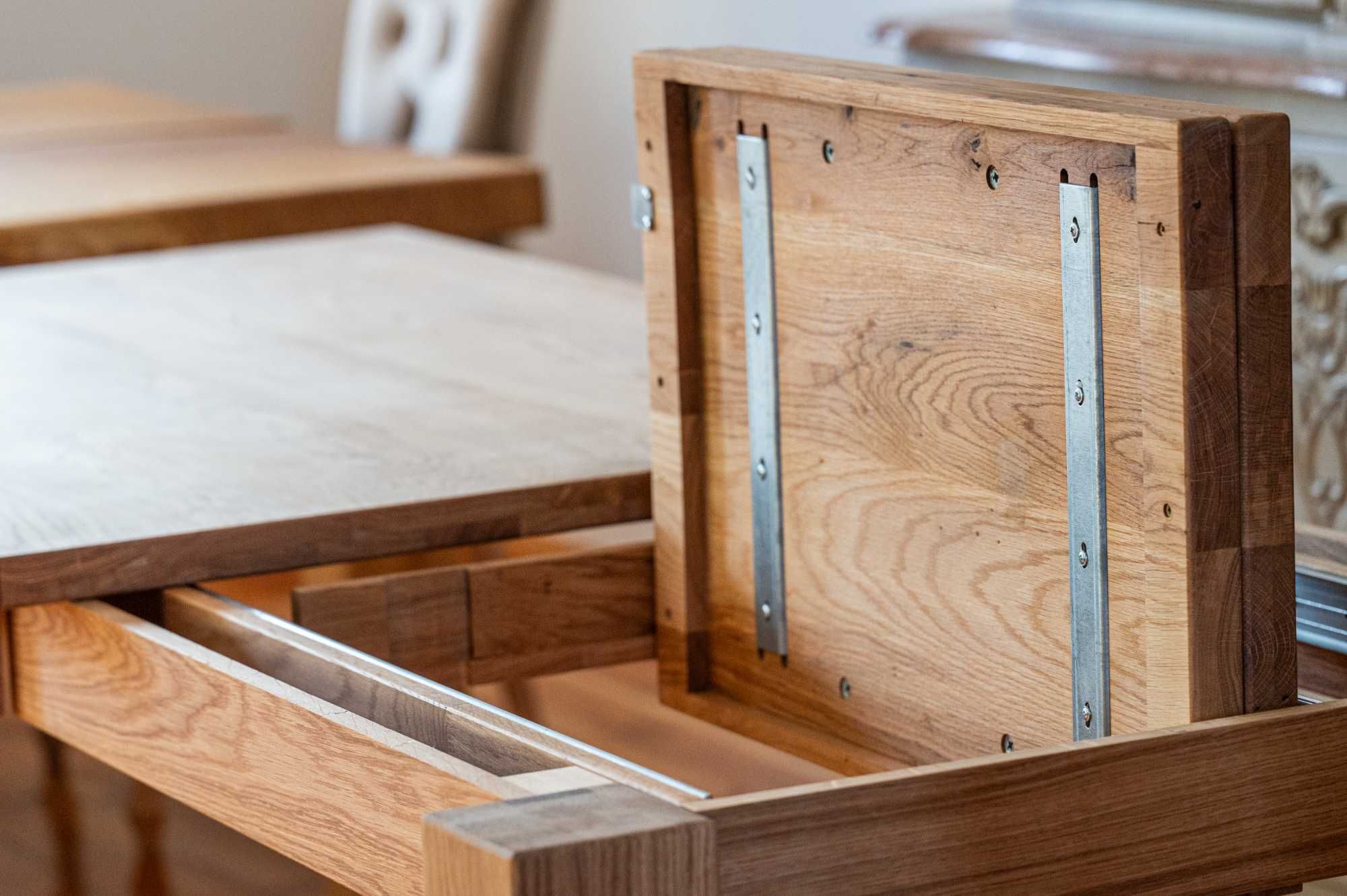 Stół lity drewniany dębowy jadalnia salon ROZKŁADANY, dostępny od ręki