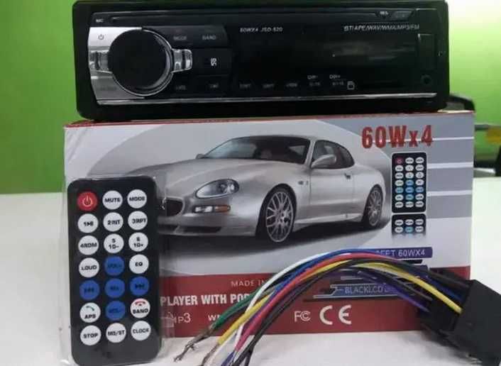 Автомагнитола 1DIN с Bluetooth USB/SD, AUX громкая связь