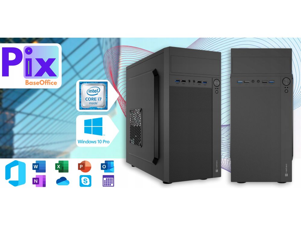 Komputer stac. Pix BaseOffice V2 Intel Core i7 32GB 1TBSSD Win10Pro