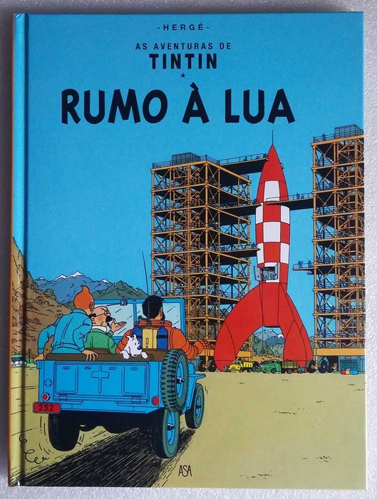 Tintin Rumo À Lua  Asa- capa dura