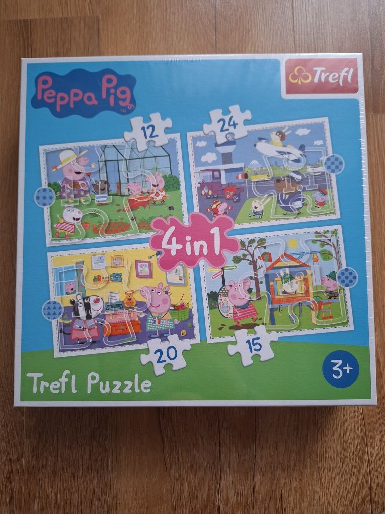 Puzzle 4w1 Peppa nowe