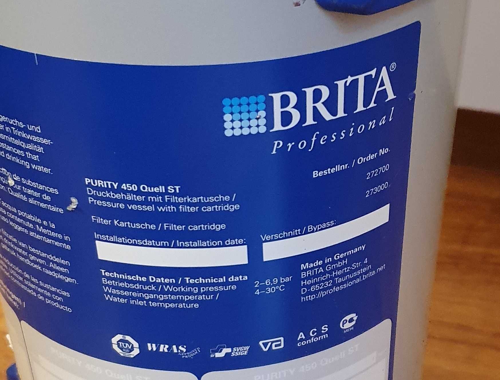 Filtr BRITA PURITY 450 Quell ST Profesjonalny system filtrujący wodę