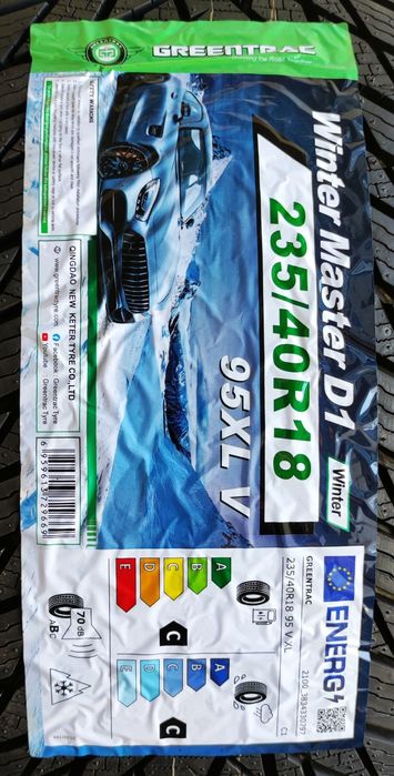 Opony 235/40R18 Greentrac Winter Master D1 2025r 3 lata gwar.